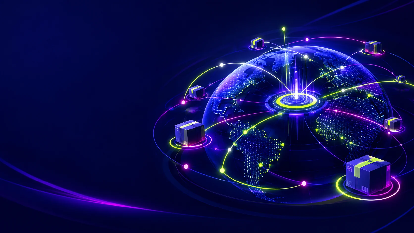 Global product and logistics network with connected routes